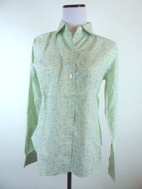 BORRELLI NAPOLI mini floral cotton shirt M i44
